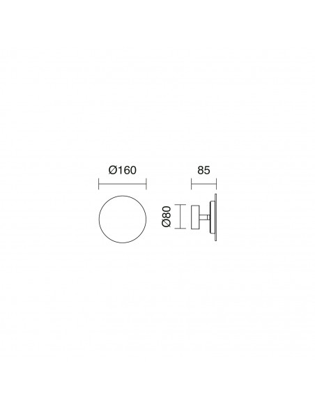 Applique DUOMO IP65 LED SMD 11W 1510lm(880lm) CRI80 4000K Anthracite NOVOLUX LIGHTING 1069A-L3311FC0-04