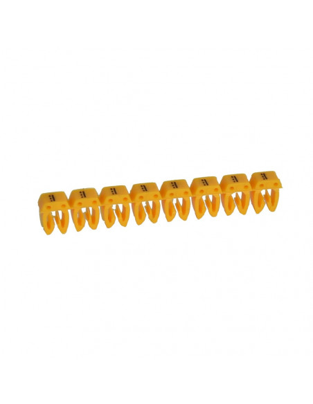 300 Repères CAB 3 pour filerie 4mm² à 6mm² avec signe conventionnel courant continu LEGRAND 038295