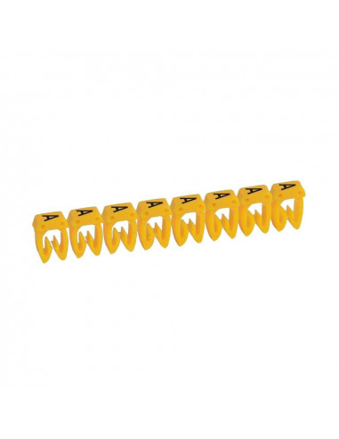 300 Repères CAB 3 pour filerie 0,5mm² à 1,5mm² et blocs de jonction avec lettre majuscule A LEGRAND 038300