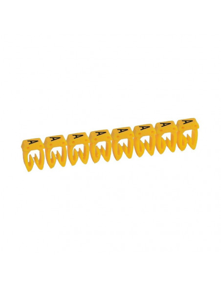 300 Repères CAB 3 pour filerie 0,5mm² à 1,5mm² et blocs de jonction avec lettre majuscule A LEGRAND 038300