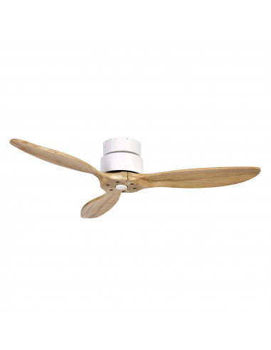 VentilateurMISTRAL IP20 SIN LUZ DC 35W Ø132cm Blanco Arce Natural NOVOLUX LIGHTING 1074A-VX35B-01-57