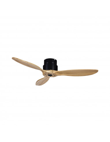 VentilateurMISTRAL IP20 SIN LUZ DC 35W Ø132cm Negro Arce Natural NOVOLUX LIGHTING 1074A-VX35B-02-57