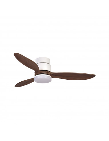 VentilateurMISTRAL IP20 LED SMD 24W 2700K 3200K 4000K DC35W Ø132cm Blanco Nogal NOVOLUX LIGHTING 1074B-W4135B-01-59