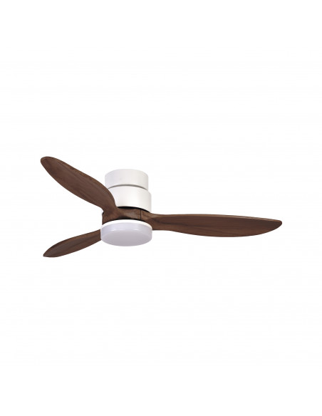 VentilateurMISTRAL IP20 LED SMD 24W 2700K 3200K 4000K DC35W Ø132cm Blanco Nogal NOVOLUX LIGHTING 1074B-W4135B-01-59