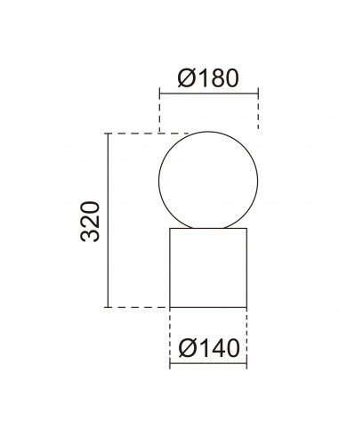 Lampe à poser GEOMETRICAL G9 LED max 5W IP30 Blanco NOVOLUX LIGHTING 1075A-H20X1A-01
