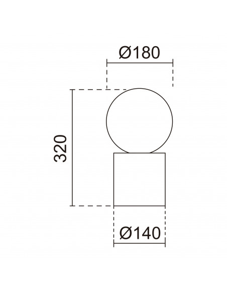 Lampe à poser GEOMETRICAL G9 LED max 5W IP30 Blanco NOVOLUX LIGHTING 1075A-H20X1A-01