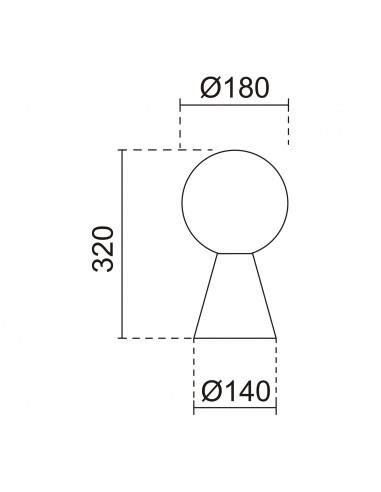 Lampe à poser GEOMETRICAL G9 LED max 5W IP30 Blanco NOVOLUX LIGHTING 1075B-H20X1A-01