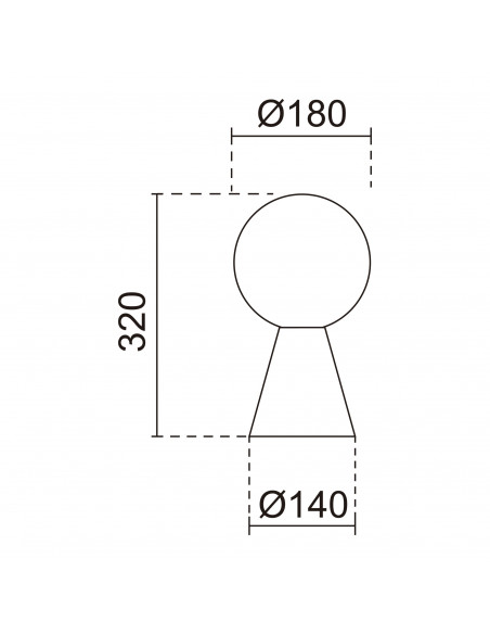 Lampe à poser GEOMETRICAL G9 LED max 5W IP30 Blanco NOVOLUX LIGHTING 1075B-H20X1A-01