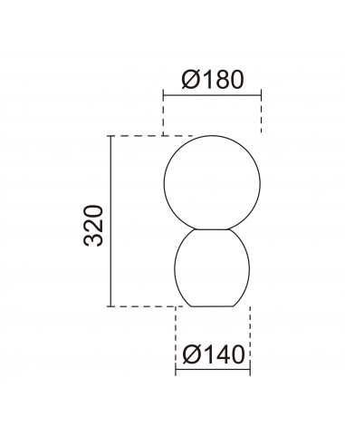Lampe à poser GEOMETRICAL G9 LED max 5W IP30 Blanco NOVOLUX LIGHTING 1075C-H20X1A-01