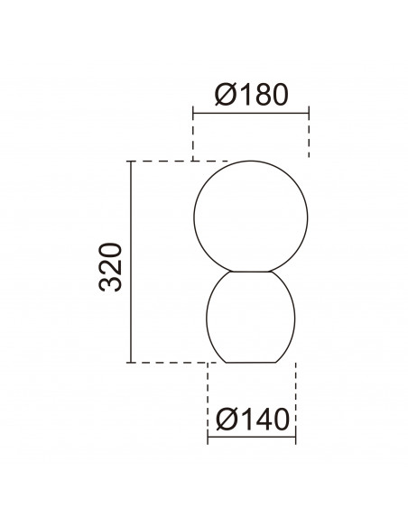 Lampe à poser GEOMETRICAL G9 LED max 5W IP30 Blanco NOVOLUX LIGHTING 1075C-H20X1A-01