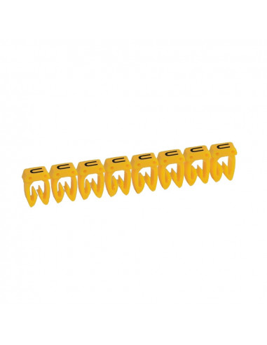 300 Repères CAB 3 pour filerie 4mm² à 6mm² avec lettre majuscule U LEGRAND 038380