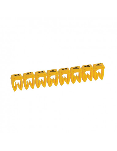 300 Repères CAB 3 pour filerie 4mm² à 6mm² avec lettre majuscule V LEGRAND 038381