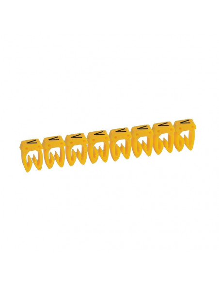 300 Repères CAB 3 pour filerie 4mm² à 6mm² avec lettre majuscule V LEGRAND 038381