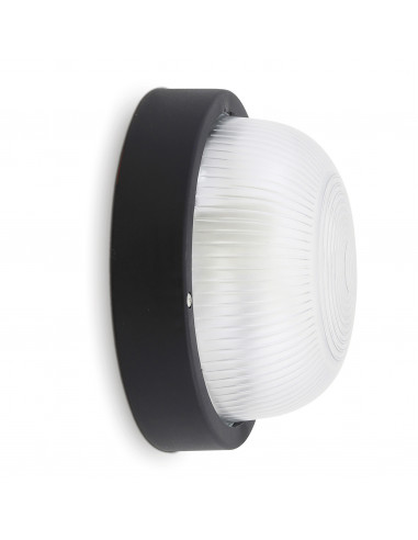 Applique FAR Round IP44 E27 12W Noir NOVOLUX LIGHTING 107B-G05X1A-02
