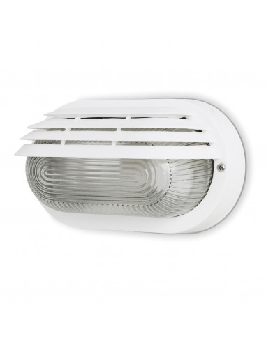 Applique FAR Oval Small IP44 E27 12W Blanc NOVOLUX LIGHTING 107G-G05X1A-01