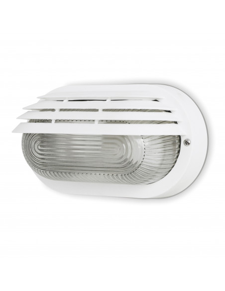Applique FAR Oval Small IP44 E27 12W Blanc NOVOLUX LIGHTING 107G-G05X1A-01