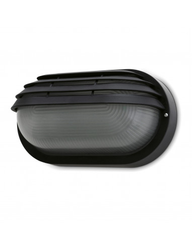 Applique FAR Oval Small IP44 E27 12W Noir NOVOLUX LIGHTING 107G-G05X1A-02