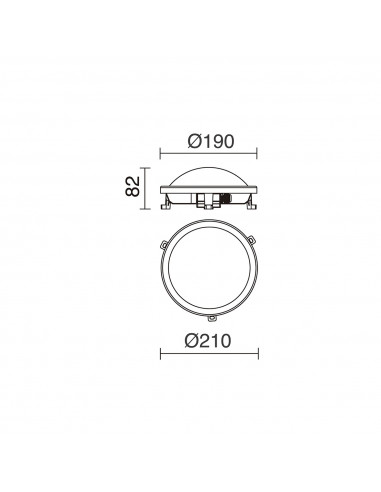 Applique FAR IP54 LED SMD 12W 840lm CRI80 4000K 115º Noir NOVOLUX LIGHTING 107I-L0212B-02