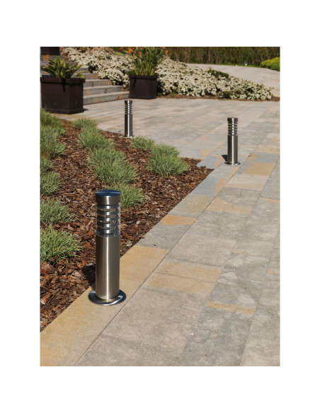 Borne GALERNA IP44 E27 18W 450mm Acier inoxydable NOVOLUX LIGHTING 117B-G05X1A-30