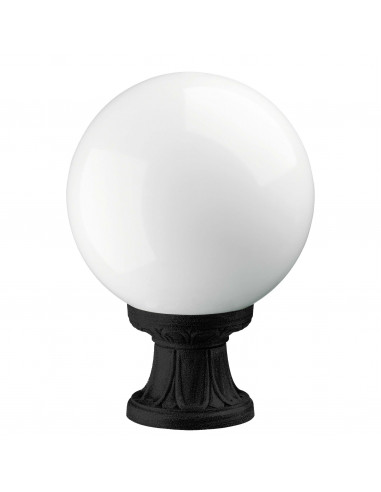 Borne classique INDURA GLOBO IP65 E27 70W 350mm Noir NOVOLUX LIGHTING 151H-G05X1A-02