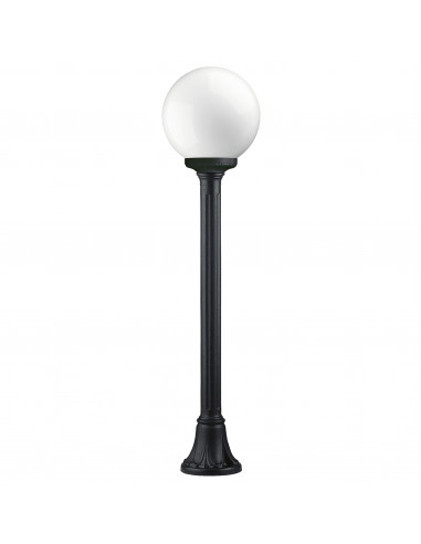 Borne classique INDURA GLOBO IP65 E27 70W 1000mm Noir NOVOLUX LIGHTING 151I-G05X1A-02
