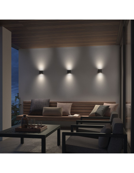 Applique ISORA IP65 G9 40W up-down Noir NOVOLUX LIGHTING 157B-H20X1A-02