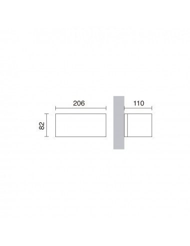 Applique ISORA IP65 LED SMD 8.30W 1595lm CRI80 4000K Noir NOVOLUX LIGHTING 157C-L0209B-02