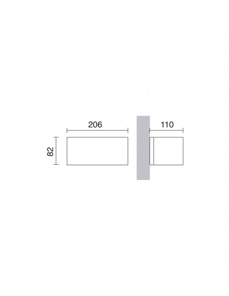 Applique ISORA IP65 LED SMD 8.30W 1595lm CRI80 4000K Noir NOVOLUX LIGHTING 157C-L0209B-02