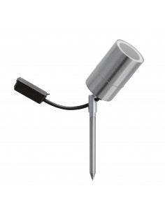 Projecteur avec piquet tilt KOBE IP44 GU10 4.50W Acier inoxydable NOVOLUX LIGHTING 172A-G21X1A-30