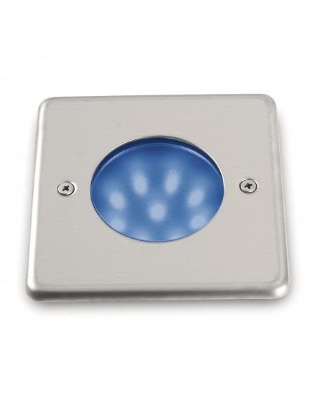 Encastrement mural sol NAT-LED Square IP68 LED SMD Azul 1.50W CRI80 Acier inoxydable NOVOLUX LIGHTING 213A-L1002F-30