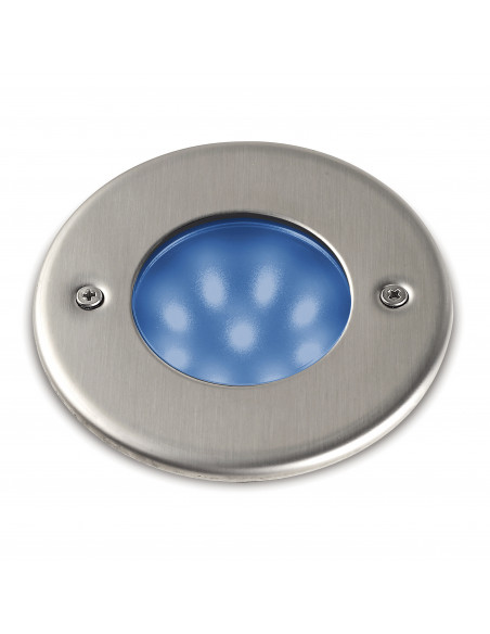 Encastrement mural sol NAT-LED Round IP68 LED SMD Azul 1.50W CRI80 Acier inoxydable NOVOLUX LIGHTING 213B-L1002F-30