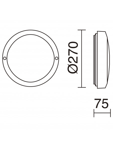 Applique PAMPERO IP65 E27 11W Blanc NOVOLUX LIGHTING 232A-G05X1A-01
