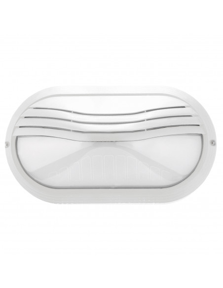Applique PLAFF Oval Hood IP65 E27 42W Blanc NOVOLUX LIGHTING 240A-G05X1A-01