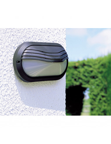 Applique PLAFF Oval Hood IP65 E27 42W Blanc NOVOLUX LIGHTING 240A-G05X1A-01