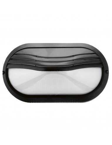 Applique PLAFF Oval Hood IP65 E27 42W Noir NOVOLUX LIGHTING 240A-G05X1A-02