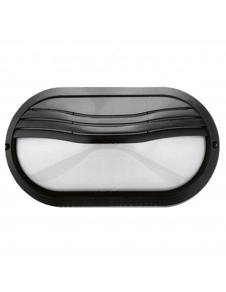 Applique PLAFF Oval Hood IP65 E27 42W Noir NOVOLUX LIGHTING 240A-G05X1A-02