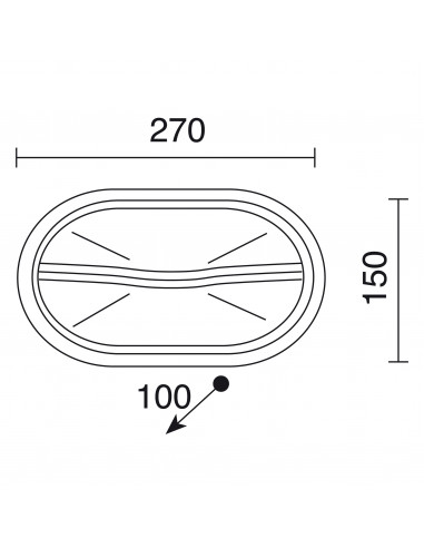 Applique PLAFF Oval Hood IP65 E27 42W Noir NOVOLUX LIGHTING 240A-G05X1A-02