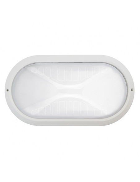 Applique PLAFF Oval Medium IP65 E27 42W Blanc NOVOLUX LIGHTING 240B-G05X1A-01