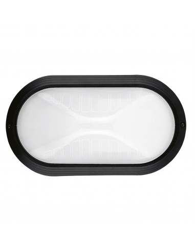 Applique PLAFF Oval Medium IP65 E27 42W Noir NOVOLUX LIGHTING 240B-G05X1A-02