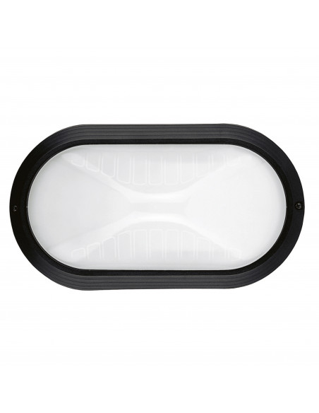 Applique PLAFF Oval Medium IP65 E27 42W Noir NOVOLUX LIGHTING 240B-G05X1A-02