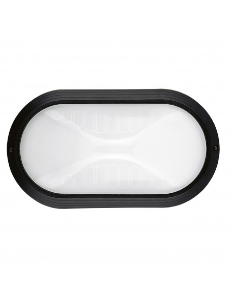 Applique PLAFF Oval Large IP65 E27 42W Noir NOVOLUX LIGHTING 240C-G05X1A-02