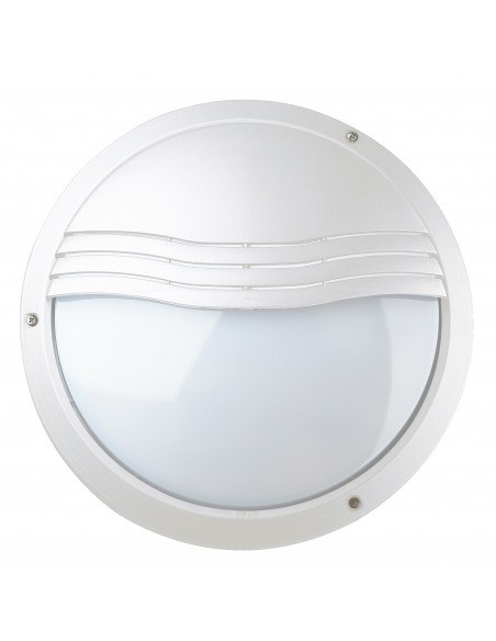 Applique PLAFF Round Hood IP65 E27 42W Blanc NOVOLUX LIGHTING 240D-G05X1A-01