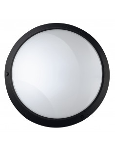 Applique PLAFF Round IP65 E27 42W Noir NOVOLUX LIGHTING 240E-G05X1A-02