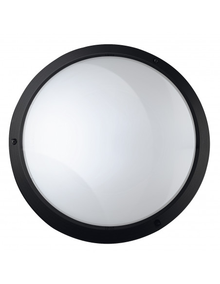 Applique PLAFF Round IP65 E27 42W Noir NOVOLUX LIGHTING 240E-G05X1A-02