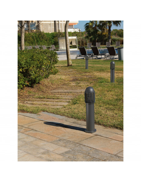 Borne SIROCO IP44 E27 14W 650mm Anthracite NOVOLUX LIGHTING 286A-G05X1A-04