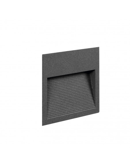 Encastré mural SLIM Square IP65 LED SMD 9W 1100lm CRI90 3000K 38º 78º Anthracite NOVOLUX LIGHTING 289C-L0110B-04