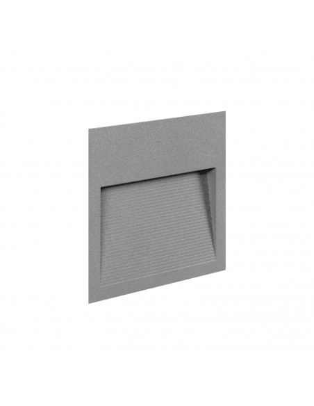 Encastré mural SLIM Square IP65 LED SMD 9W 1167lm CRI90 4000K 38º 78º Gris NOVOLUX LIGHTING 289C-L0210B-03
