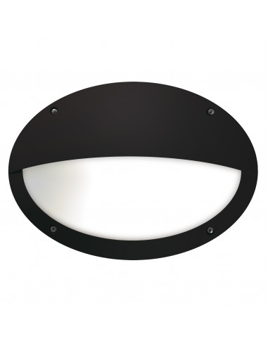 Applique TEIA Hor. Hood IP66 E27 23W Noir NOVOLUX LIGHTING 317C-G05X1A-02