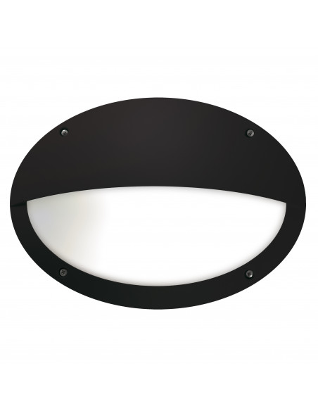 Applique TEIA Hor. Hood IP66 E27 23W Noir NOVOLUX LIGHTING 317C-G05X1A-02