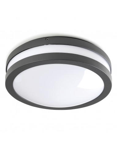 Applique KIRA IP54 E27 23W Anthracite NOVOLUX LIGHTING 321A-G05X1A-04